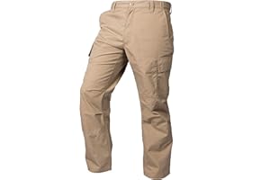 LA Police Gear Men's Core Cargo Lightweight Tactical Pants, Durable Ripstop Cargo Pants for Men, Stretch Waistband CCW Pants