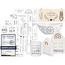 Sugeru® Rub On Lot De 4 Autocollants | Dictons Décoratifs