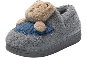 JOMIX Kapcie dla dzieci zimowe kapcie dla dzieci zamknięte kapcie ciepłe owłosione domowe