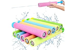 SACEMONTIC 10 Stück Wasserpistole Schaumstoff Kinder Wasserspritzpistolen Schaumstoff 10cm Reichweite Wasserspritzer Sommer Spielzeug Garten Pool Party Mitgebsel für Kinder Jungen Mädchen 5 Farbe