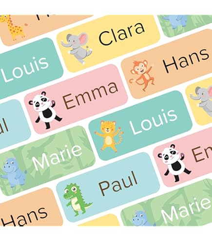 Étiquettes Autocollantes Personnalisées Pour Vêtements Et Autres Objets