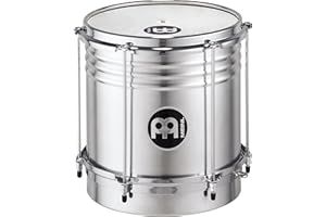 Meinl Percussion QW10 Aluminium Cuica, 25,40 cm (10 Zoll) Durchmesser, silber