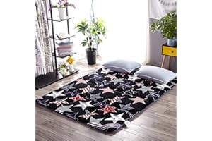 GOBPKIL Futon Pieghevole portabile Materasso Tradizionale Giapponese futon Confortevole Futon Shiatsu,Yoga,Student Dormitory Tatami Materasso futon Mattress,Blu,120x200cm