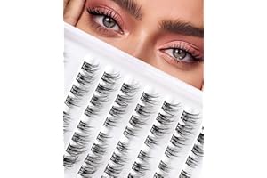 ‎SILIGLI Cluster Lashes Wimpern Extensions Einzelne Wimpern Lash Clusters Mixed 8-13mm Eyelashes Cat Eye D Curl Vorgefertigte Linke Und Rechte Lashes Cluster Siligli DIY Lash Extensions Thin Band 8 Paar