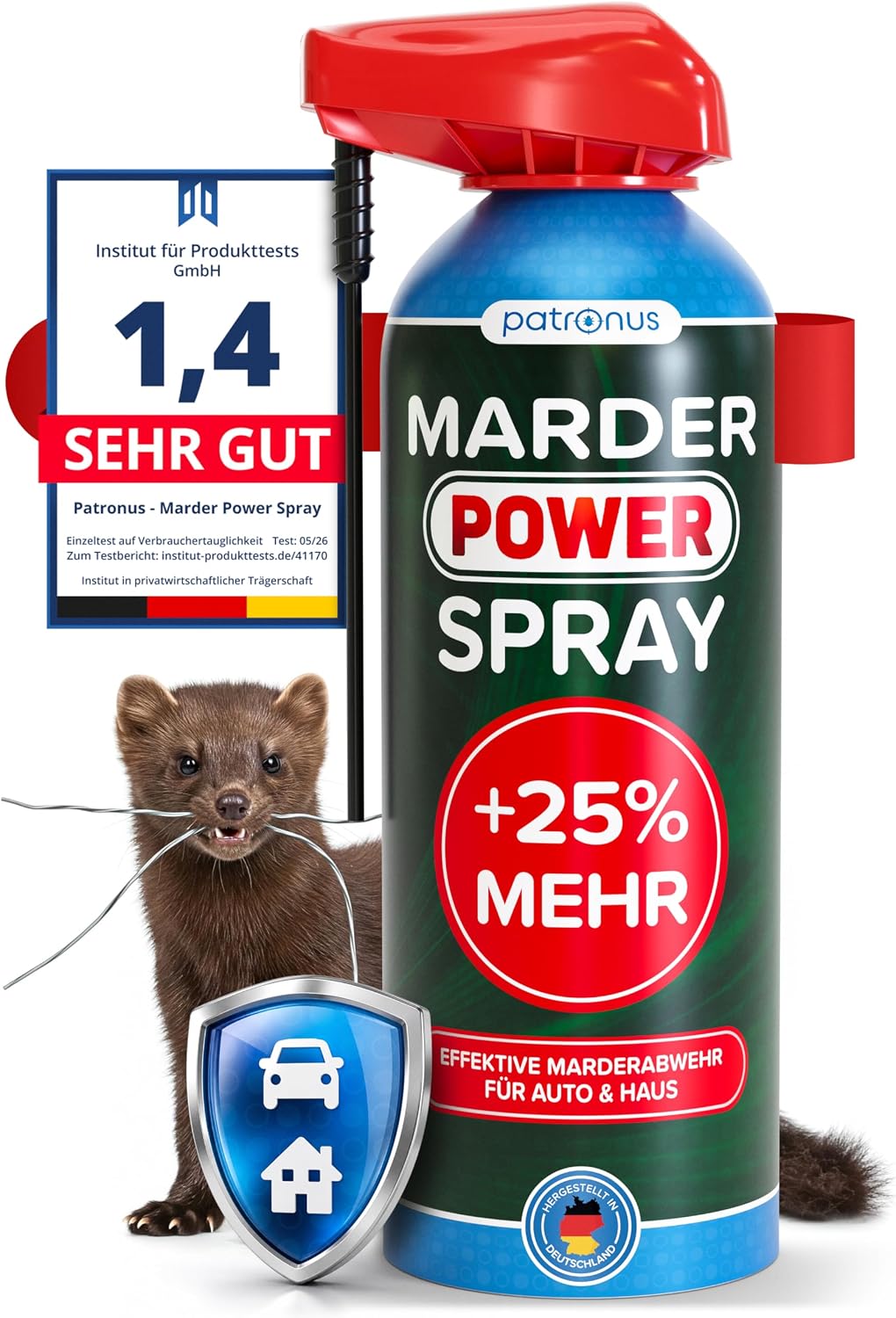 Vorteile, Stärken und Schwächen : Patronus Marderspray Auto 500 ml - effektive