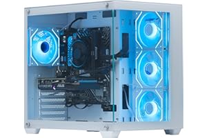 Veno Scorp Gaming PC AMD Ryzen 5 4500 Processor RTX 3050 6GB Graphics Card - 16GB 3200MHz Ram - 512GB NVMe SSD - 550W PSU - Windows 11 - WiFi - Nemesis White