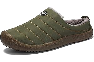 SMajong Hiver Chaussons en Peluche Chaud Pantoufles de Maison Intérieur Imperméables Mules Accueil Slippers Outdoor Coton Chaussures pour Femmes Hommes 35-48 EU