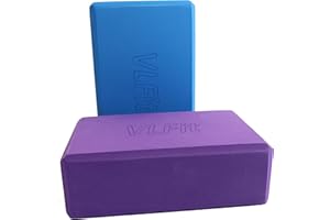 VLFit 2er-Set Yoga Blöcke/Yogablock - hochdichter Eva-Schaum, Fitness-Block, umweltfreundlich und leicht - Wählen Sie Ihre Farbe und Größe (Set mit 2)