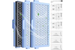 YSWOVUO 3 Sätze Ersatzfilter Kompatibel mit Miele Staubsauger Compact C1 & C2, Complete C2 & C3, S8340, 3 HEPA Filter, 3 Motorschutzfilter, Abluftfilter Kompatibel mit S4000, S5000, S6000, S8000, mit Bürste