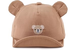 MniJiza Orso Cappellino per Neonati Bambino Ragazza Ragazzo Cappello da Sole Primavera Estate