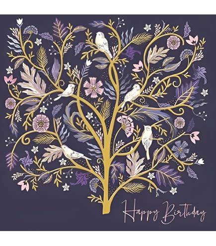 Artistic Greeting Card (BA1407) Blank/Birthday - Bird Hearts - View #7