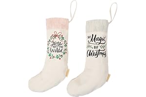 Papierdrachen Dos Medias de Navidad - Bolsa, Colgante de Chimenea único - con Refranes a Juego para un Ambiente navideño