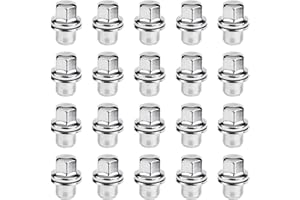 Bohaner 20x Radmutter LR068126 RRD500290 Vorne Hinten Radschrauben Auto Edelstahl Radmutter für Land Rover Discovery IV Range Rover III Sport L320 Silber