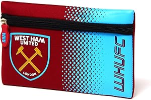 West Ham United FC Fade Flat Pencil Case (One Size) (Claret/Blue)