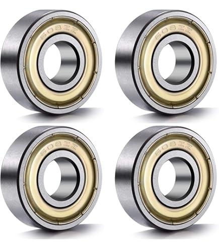 Lot De 8 Roulements à Billes 608RS 608ZZ - Acier Inoxydable - Patins à Roulettes, Trottinettes