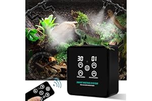 MECESOR Reptile Mister Humidifiers Smart Misting System for Reptile Terrariums Reptile Mister Automatic with Timer for Chameleons Snake Frog Turtle Lizard