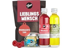 Gepp's Feinkost Wundertüte Lieblingsmensch I Feinkost-Geschenk für die beste Freundin, den Partner oder andere Lieblingsmenschen I Weihnachts-Geschenkset mit Gewürzsalz, Essig- & Bio-Olivenöl