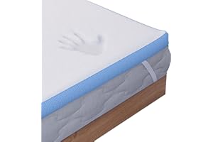 ‎DREAMZIE Dreamzie - Matratzen Topper 180 x 200 cm - Made in Europe - Oeko-TEX® & CertiPUR Zertifiziert - Memory Schaum mit Hoher Dichte von 30 kg/m3-4 Elastische Eckbänder 30cm