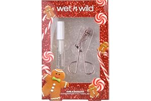 Wet n Wild Curl and Dazzle Kit, Coffret Cadeau de Maquillage pour les Yeux avec Recourbe-Cils + Mascara Gel Transparent pour Cils et Sourcils à la Formule Nourrissante