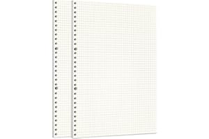 Zelten Luźne arkusze papieru perforowanego, do 6-otworowych segregatorów, osobisty organizer, pamiętnik, notatnik, planer do ponownego napełniania, kwadratowy, format A4/30 otworów