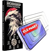 Rongep [3'l&uuml; Paket] Samsung Galaxy A36 i&ccedil;in Ekran Koruyucu 9H Sertlikte Anti-Static Temperli Cam Netlik ve Dokunmatiği Etkile