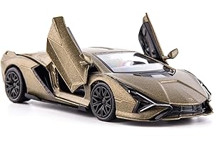 TGRCM-CZ 1/36 Lamborghini Sián FKP37 Guss Auto Modell, Zink Legierung Kinder Spielzeug Auto, Pull Back Fahrzeug Grün