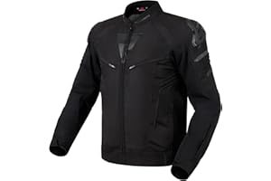 REBELHORN Vandal kurtka motocyklowa z tkaniny dla mężczyzn ochraniacze na łokcie i ramiona Zdejmowana wodoodporna membrana regulowane mankiety i talia