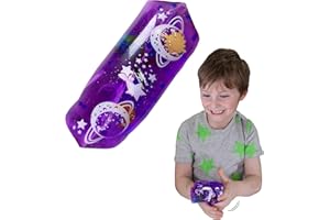 Wiggly Jiggly Giocattoli Ondeggianti - Lo Spazio di Deluxebase. Grande Serpente d'Acqua Morbido con Figure dello Spazio. Fantastici Giocattoli sensoriali per l'autismo e per l'ADHD
