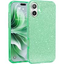 Glitzer-Handyhülle Für IPhone 16 Plus – Stylisch & Stoßfest In Blau