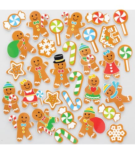Baker Ross Adesivi Natalizi In Schiuma Per Bambini – Confezione Da 200 Pezzi (25 Disegni) – Palline Di Natale Per Lavoretti E Scrapbooking