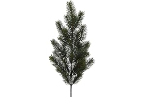 CREATIV HOME Künstlicher TANNENZWEIG "REAL" mit 28 Trieben. Ca 66 cm.