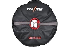 MaxxMMA Double End Heavy Bag Anchor (Unfilled), Adjustable Weighted, Sandbag for Fitness, Portable Weight Training Bag, Core Training Tool