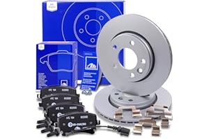 GENERISCH ATE Bremsenset Hinterachse inkl. Bremsscheiben hinten Ø 294 mm belüftet und Bremsbeläge hinten + Warnkontakt Kompatibel mit VW CALIFORNIA T5 + T6 Camper, MULTIVAN T5, T6, TRANSPORTER T5 + T6