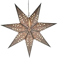 GURU SHOP Adventsstern Papier - Faltbarer Leuchtstern 60cm | Weihnachtsdeko Zena