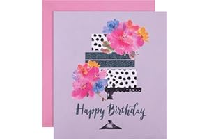 Hallmark Birthday Card 'Cake' - Contemporary Design