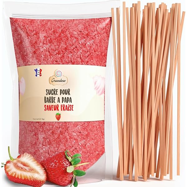 Zucchero Colorato Per Zucchero Filato, Rosa, Gusto Lampone, 1 Kg - Foto 2