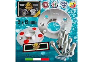 IGP IL GOMMISTA PROFESSIONISTA IGP 2 DISTANZIALI 12 mm 4 x 98 mozzo 58.1 + 8 BULLONI compatibili con FIAT IDEA BRAVO CINQUECENTO MULTIPLA *OK AUTO RUOTA CERCHI IN LEGA
