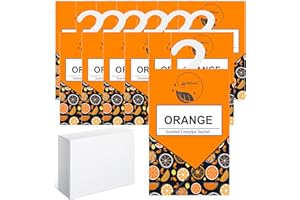 GOPERFUMME 14pcs Wäscheduft Schrank, Duftsäckchen Kleiderschrank Dufterfrischer, Schrankduft Frische, Duftbeutel Kleiderschrank Duft Hanging Beutel, Schrankdeo Natürlichen Geruch Sachet, Duftsachet (14Orange)