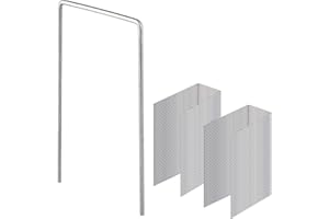 KADAX - Anclaje al Suelo de Acero, Juego de estacas de Anclaje en Forma de U, Grapas de jardín, estacas de fijación, Vellón de malezas (50, 6 x 12 cm)