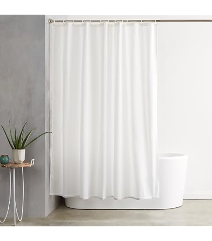 Ulticool Tenda da Doccia - Gatto - 180 x 200 cm - Lavabile - Impermeabile - con 12 Anelli