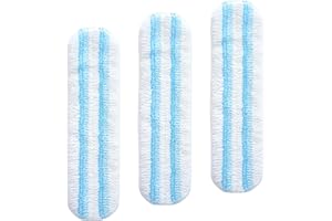 YANGYUQI 3 Stück für Vileda H2PrO Bodenwischer Ersatzbezug, Mikrofaser Wischmopp Bezug für alle Hartböden, Maschinenwaschbar (Neu, Verbessert)