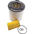 GOPINATH AUTOLINK CAR ENGINE AIR FILTER AND OIL FILTER SET 2PCS COMPATIBLE WITH RAPID DIESEL 2011 TO 2014