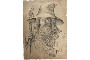 Weta Workshop - Hobbit - Retrato de Gandalf el gris (impresión artística)