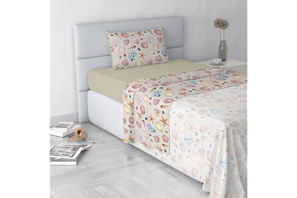 Italian Bed Linen FASHION Bäddset Tillverkad i Italien, Mikrofiber, Marea, Single