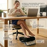 Viscora Ergonomik Ayak Destek Pedi &ndash; 4 Kademeli Y&uuml;kseklik Ayarlı Aktif Hareket ve G&uuml;n Boyu Konfor Sistemi