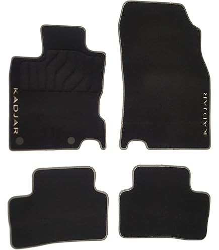 Tapis Voiture DBS Sur Mesure Kadjar 2015+ - 4 Pièces Noir - Antidérapant AUTOGRIP - 80 000km