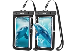 EOTW Waterproof Phone Pouch - 2pc IPX8 Underwater Waterproof Phone Case for Swimming, Dry Bag Mobile Phone Cases for iPhone 14 13 12 11 XS XR X Pro, Samsung S23 S22 S21, Huawei P30 P20 up to 7.1"