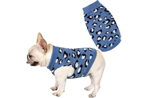 HADETOTO Dog Cat Jumper Warm Pet Sweater Knitwear Coat Apparel Autumn Winter Dog Clothes(Blue-XL)