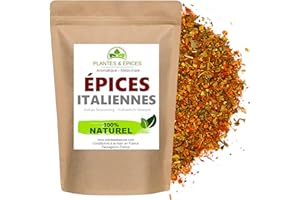 P&E Mélange Mix Epices 100% Naturel pour assaisonnement Bruschetta 100g - Cuisine Italienne- Sachet Fraîcheur Biodégradable Refermable