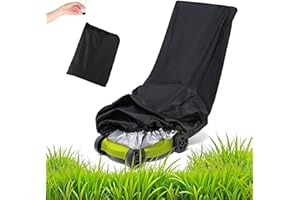 QOUBNIC Rasenmäher Abdeckung, Rasentraktor abdeckplane Abdeckung für Aufsitzrasenmäher Wasserdicht, 600D Oxford Wasserdicht Schutzhülle mit Kordelzug Organizer（195x66x108 cm）